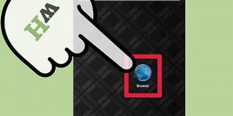 Die beginbladsy van die android-webblaaier instel