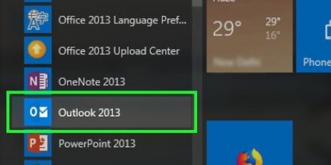 Gebruik die stemknoppies in outlook
