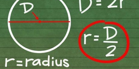 Berekening van die radius van 'n sirkel