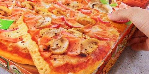 Berei bevrore pizza voor