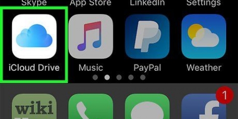 Stoor en lees dokumente op 'n iphone
