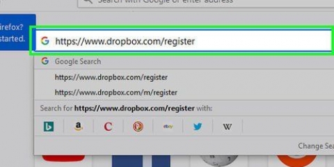 Begin om dropbox te gebruik