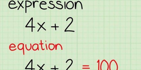 Oplos van 'n algebraïese uitdrukking