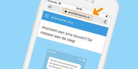 Stuur 'n anonieme teksboodskap