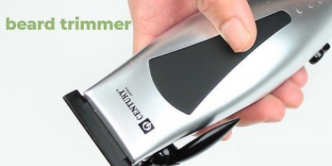 Gebruik 'n baardtrimmer