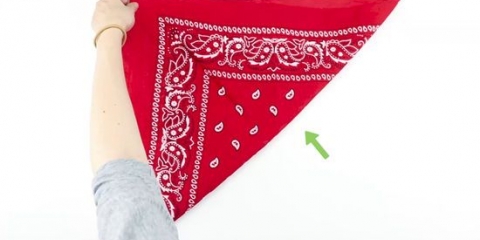 Hoe om 'n bandana te vou