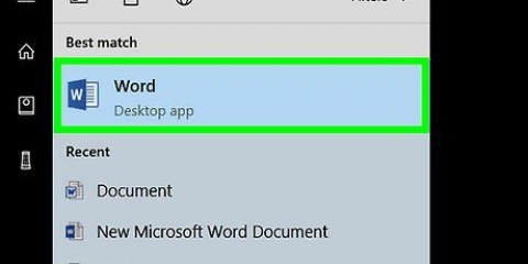 Voeg 'n banier in microsoft word by