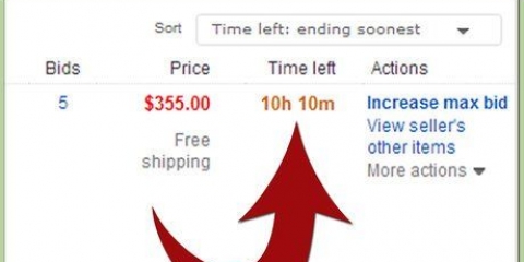 Onttrek 'n bod op ebay