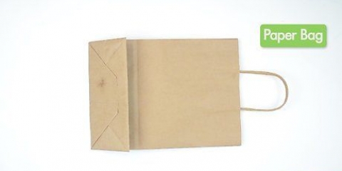 Bedek 'n boek met 'n papiersak