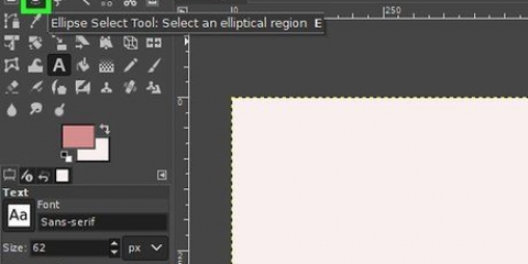 Teken 'n sirkel in gimp