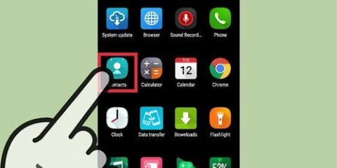 Vee 'n kontak op 'n android-toestel uit