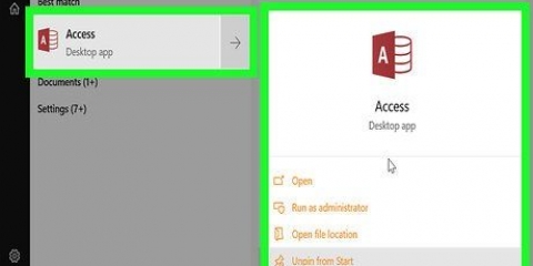 Skep 'n databasis met microsoft access