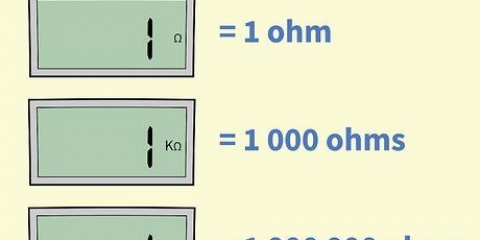 Lees 'n digitale ohmmeter