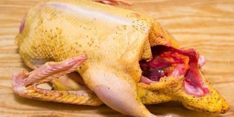 Een eend grillen