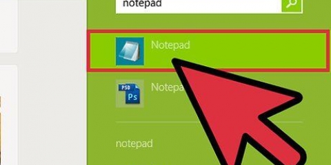 Skep 'n eenvoudige webblad met windows notepad
