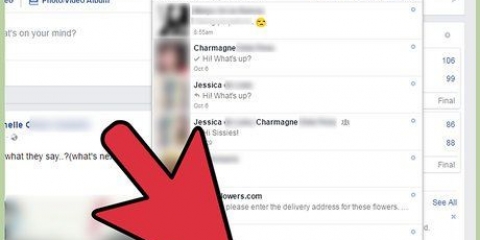 Versteek 'n facebook-boodskap