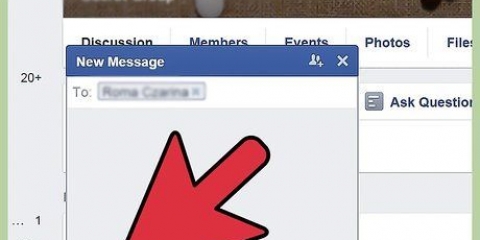 Begin 'n gesprek met 'n meisie op facebook
