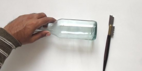Sny 'n glasbottel