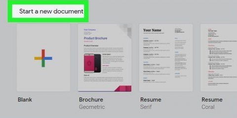 Skep 'n google-dokument