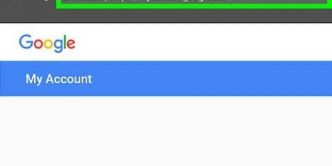 Vee 'n google- of gmail-rekening uit