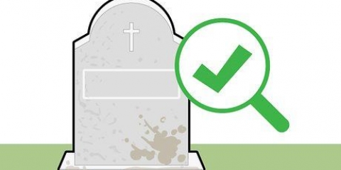 Die skoonmaak van 'n grafsteen