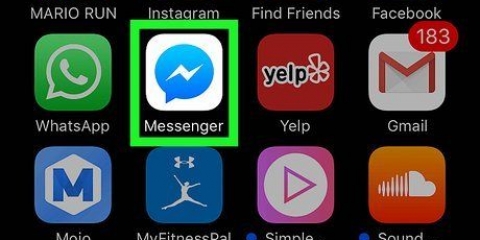 Vee 'n groep op facebook messenger uit
