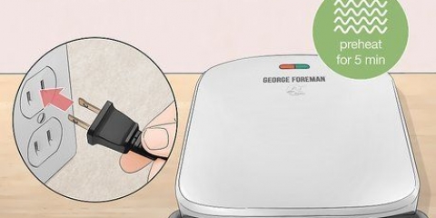 Een hamburger voorberei op 'n foreman-braaier