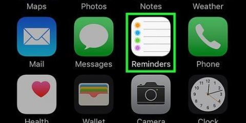 Voeg 'n herinnering by 'n iphone