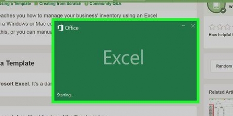 Skep 'n voorraadlys in excel