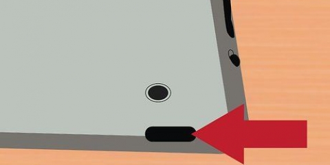 Skakel 'n ipad aan