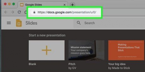 Skep 'n kaart in google docs