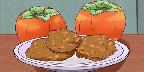 Een kaki eten