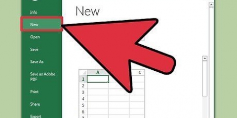 Skep 'n kalender in excel
