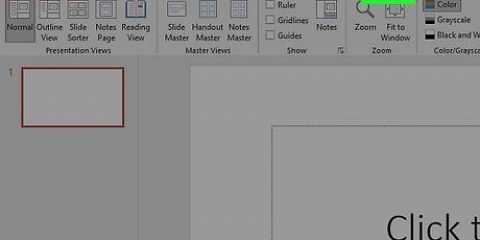 Voeg 'n kopskrif in powerpoint by