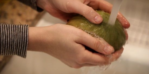 Een mango snyden