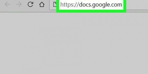 Skep 'n vouer in google docs