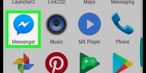 Vee 'n messenger-rekening op android uit