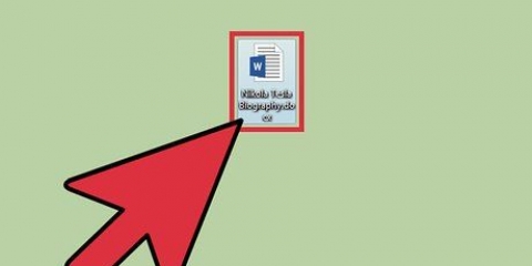 Stoor 'n microsoft word-dokument