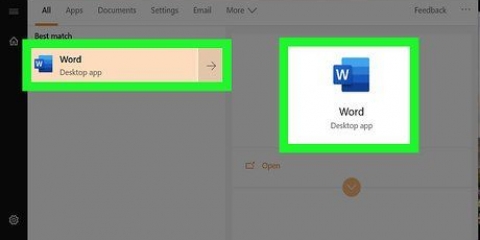 Skep 'n plakkaat met microsoft word
