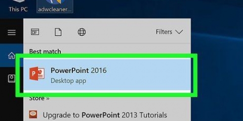 Stoor 'n powerpoint-aanbieding as 'n video