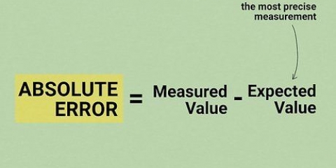 Bereken 'n relatiewe fout