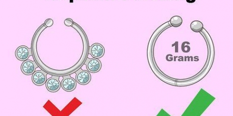 Versteek 'n septum piercing