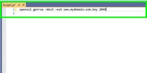 Installeer 'n ssl-sertifikaat