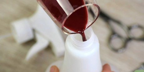 Kleur 'n sintetiese pruik