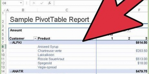Skep 'n tydlyn in excel