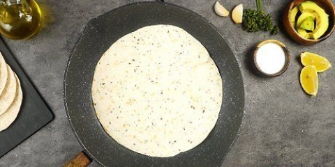 Een tortilla vouwen
