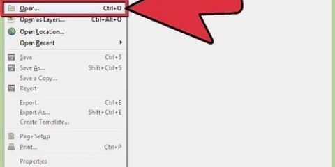 Skep 'n deursigtige prent in gimp
