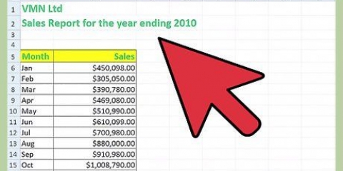 Skep 'n tendensontleding in excel