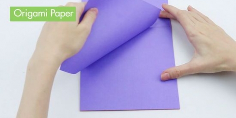 Maak 'n vlieënde voël van origami
