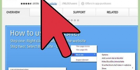 Blokkeer 'n webwerf in google chrome